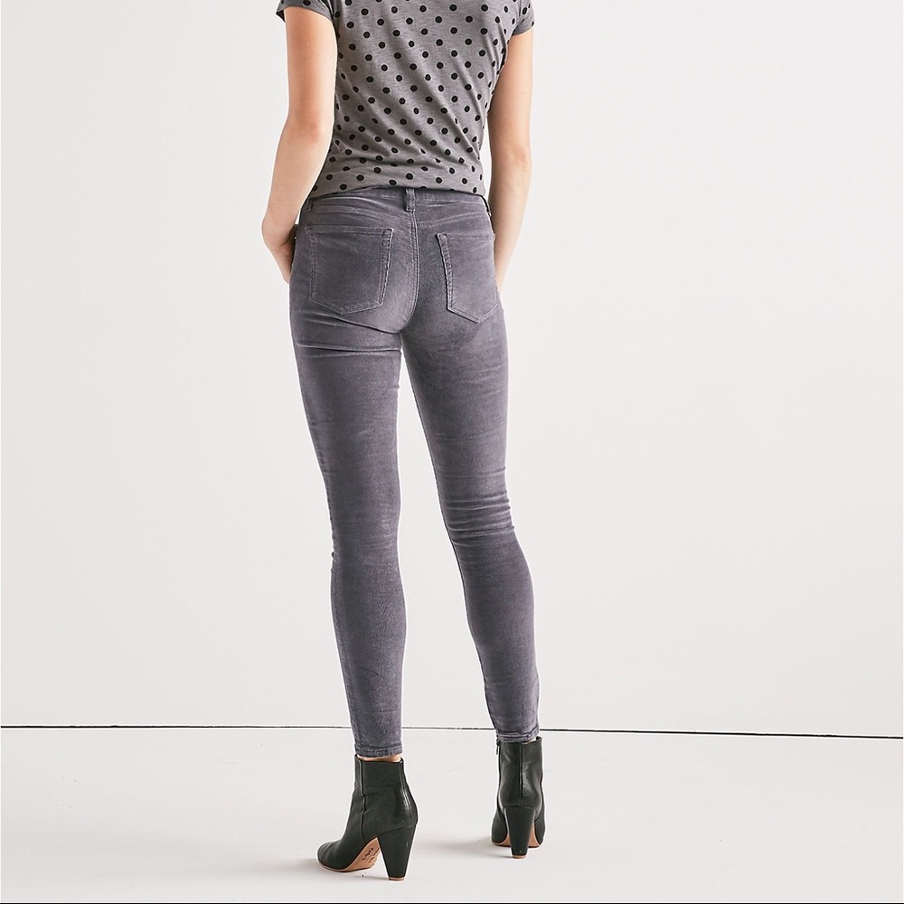 Lucky Brand Gray Skinny Corduroy Pant
